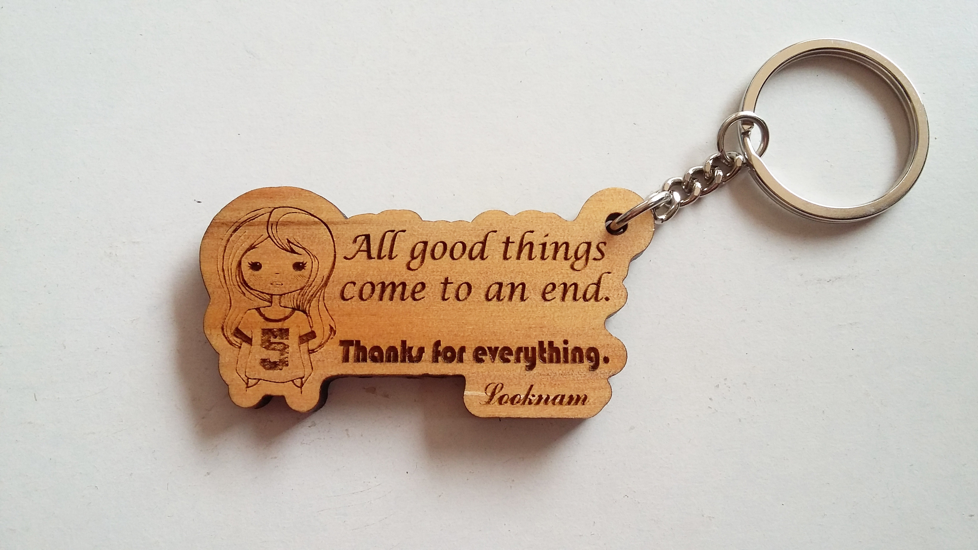 พวงกุญแจไม้ พวงกุญแจที่ระลึก - ของที่ระลึกขอบคุณ