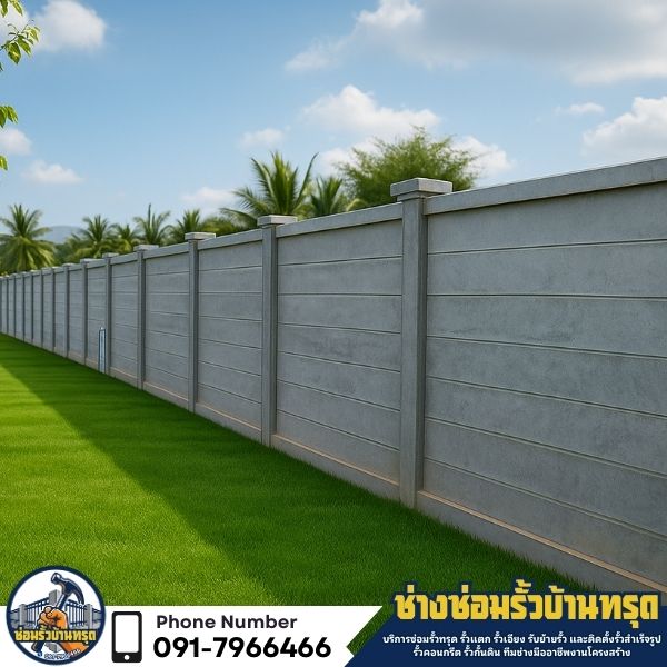 รั้วกั้นดิน รั้วกันดินสไลด์