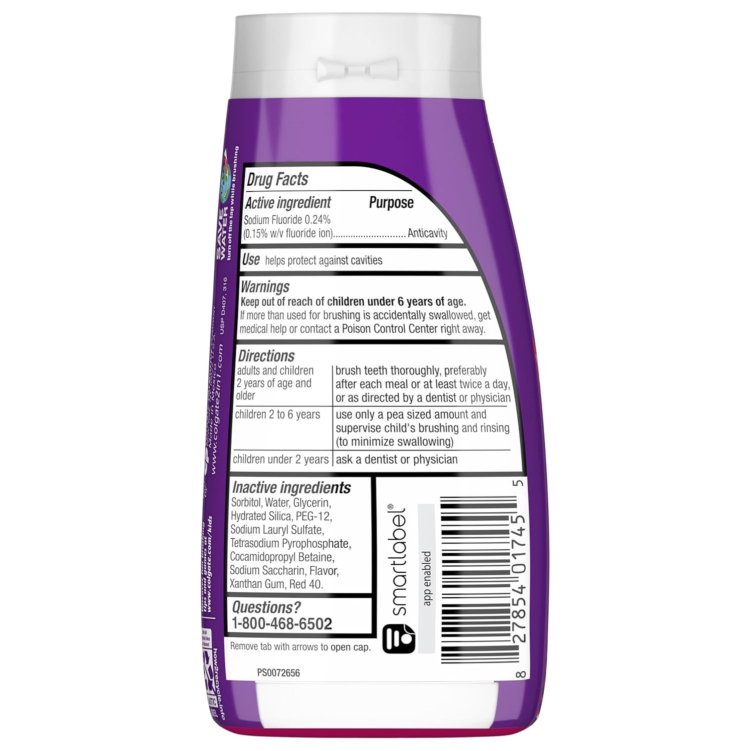 ยาสีฟันและน้ำยาบ้วนปากสำหรับเด็ก Colgate Kids 2-in-1 Strawberry Burst Fluoride Toothpaste Dentifrice