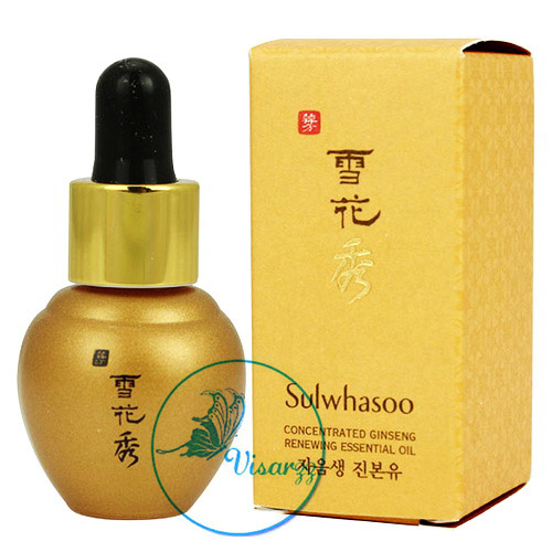 (Tester) Sulwhasoo Concentrated Ginseng Renewing Essential Oil 5mL น้ำมันสมุนไพรผสมโสมจากเกาหลี เพิ่มความชุ่มชื้น ลดเลือนริ้วรอย ให้ผิวสดใส เปล่งปลั่ง