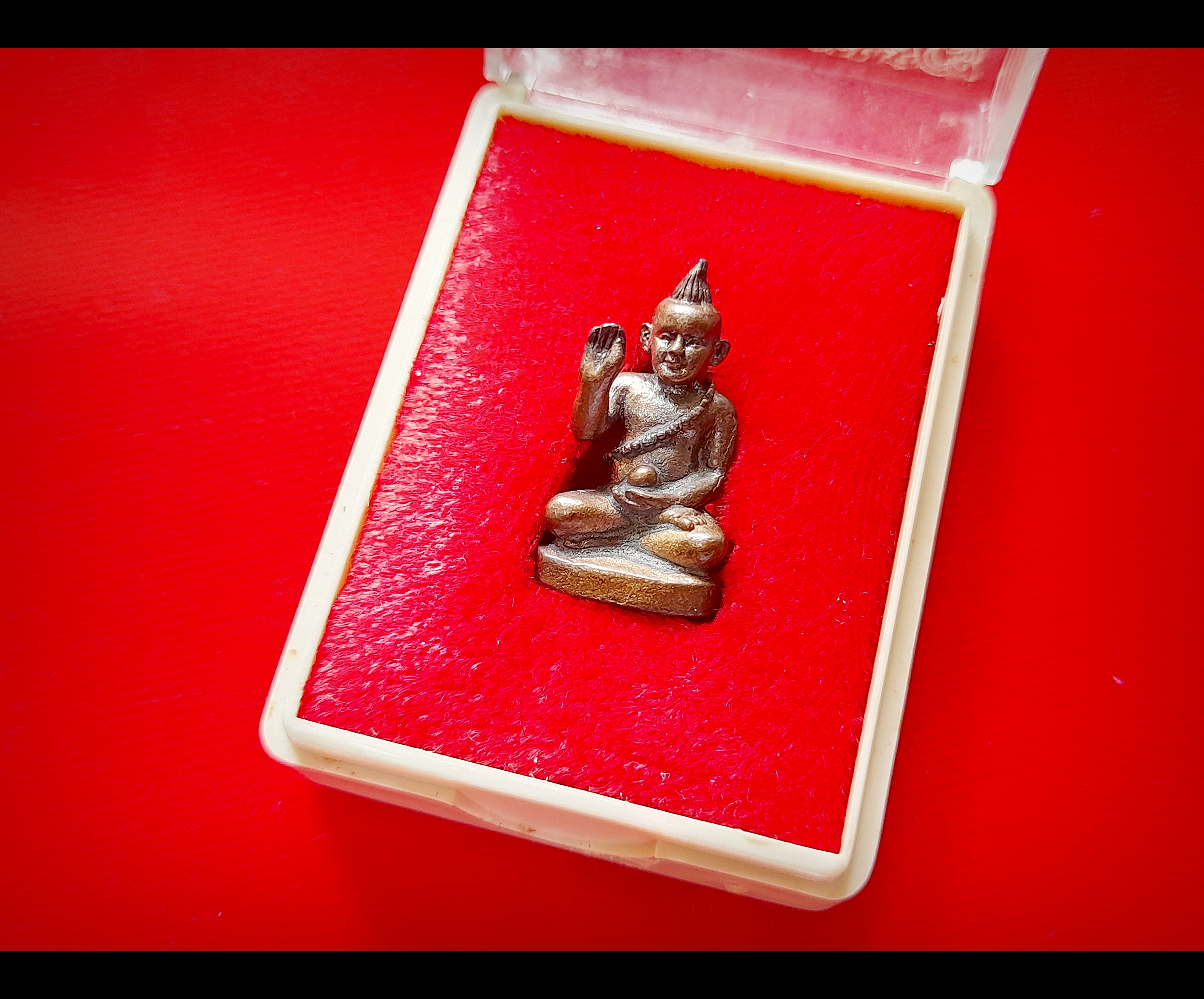 กุมารทองเทพ กวัก คาดสร้อยสังวาน ถือแก้วสารพัดนึก เนื้อโลหะ ฐานอุดบรรจุพรายกุมารหลวงปู่ทิม รุ่นแรก (ฐานตอกโค็ด) ปี2540 #รับประกันแท้และทัน - หลวงพ่อยงยุทธ วัดเขาไม้แดง #รับประกันแท้และทัน