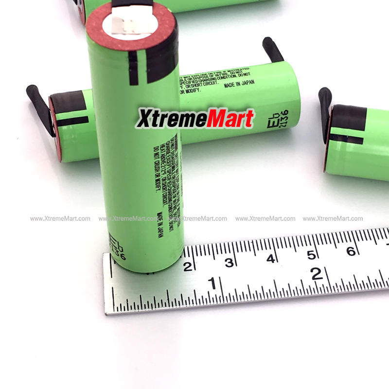 แบตเตอรี่ Panasonic 18650 NCR18650B มีขาTap 3.7V 3400mAh Rechargeable Li-ion battery DIY Nickel Pin