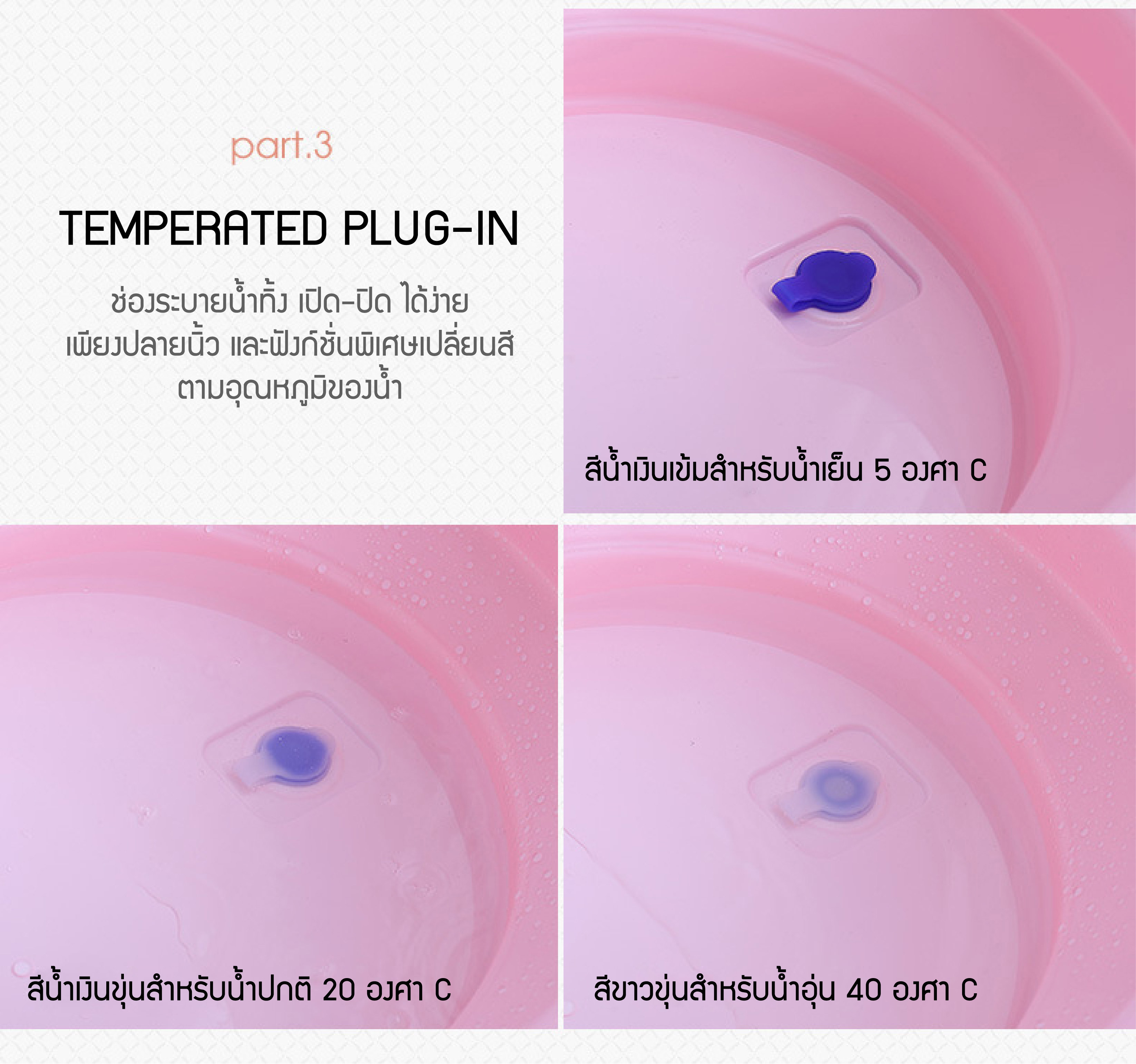 อ่างอาบน้ำพับได้สำหรับทารกและเด็กเล็ก Baby 'n Goods Save Space & Compact Bath Tub
