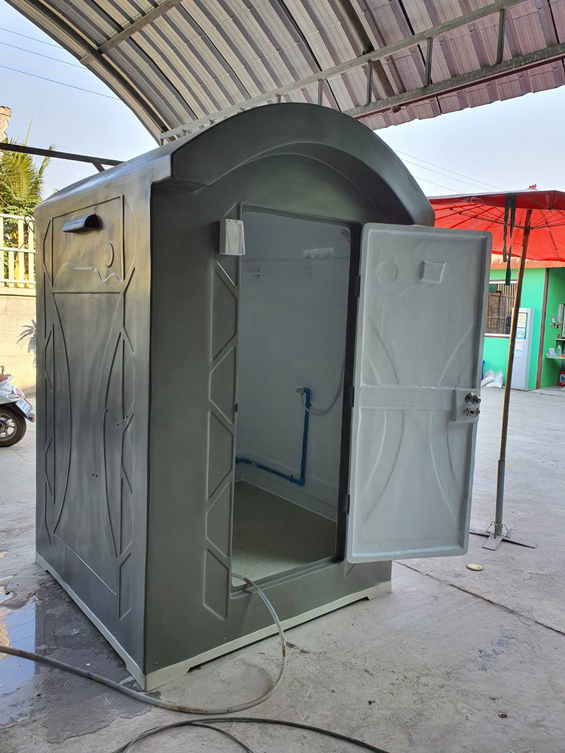 ห้องน้ำไฟเบอร์กลาสXL ห้องน้ำเคลื่อนที่ ห้องสุขา ห้องส้วม ห้องอาบน้ำ toilet fiberglass