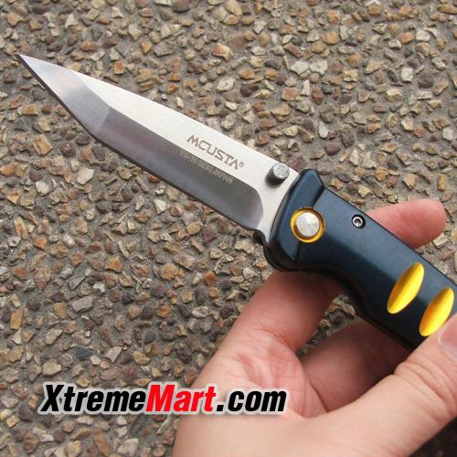 มีดพับ Mcusta Katana MC-0042C Folding Knife VG10 Tanto Blade (ด้ามสีน้ำเงินและทอง)