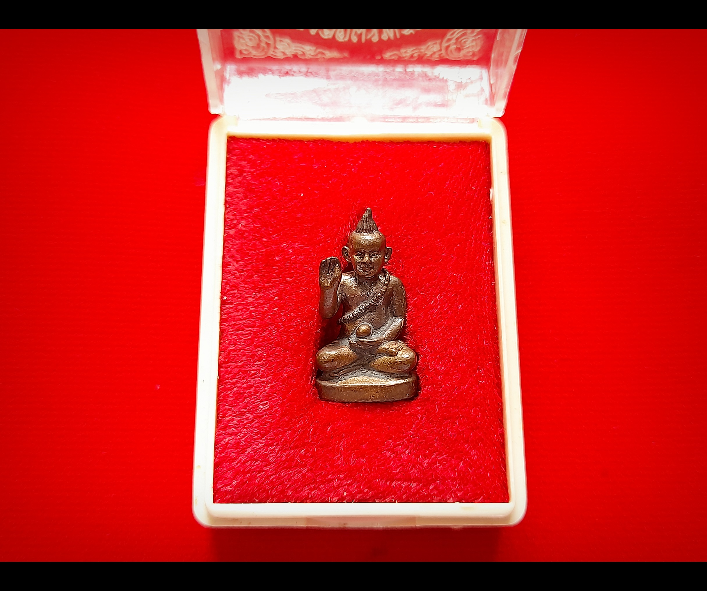 กุมารทองเทพ กวัก คาดสร้อยสังวาน ถือแก้วสารพัดนึก เนื้อโลหะ ฐานอุดบรรจุพรายกุมารหลวงปู่ทิม รุ่นแรก (ฐานตอกโค็ด) ปี2540 #รับประกันแท้และทัน - หลวงพ่อยงยุทธ วัดเขาไม้แดง #รับประกันแท้และทัน