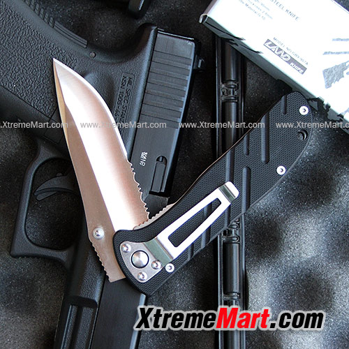 มีดพับ Land GB9-907A ใบกึ่งหยัก