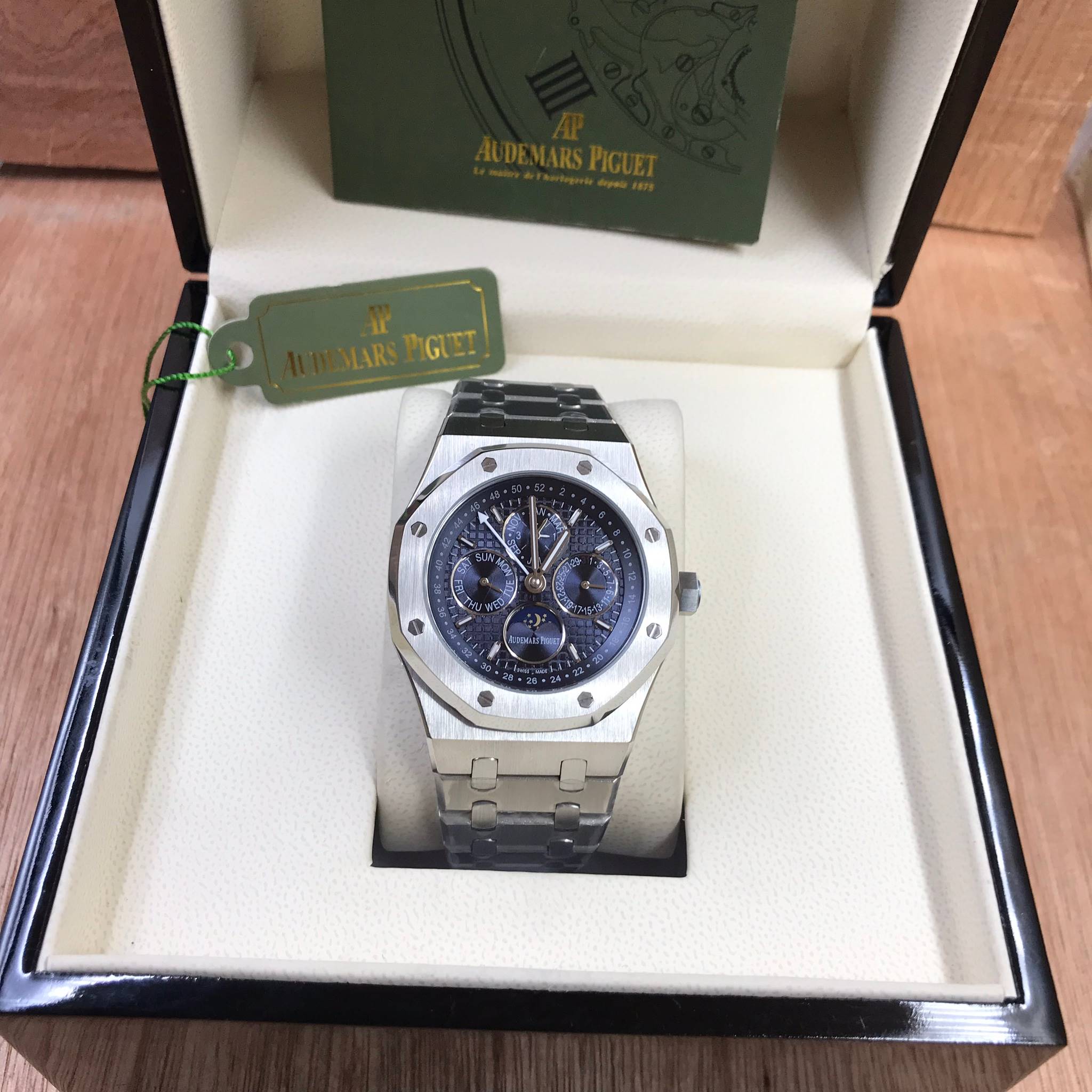 นาฬิกา Audemars Piguet Royal Oak Perpetual Calendar 25820ST สายเลส งานเกรด CC