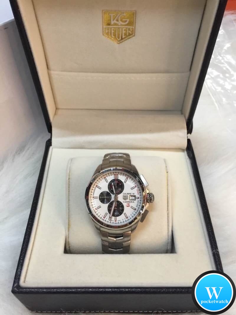 นาฬิกา Tag Heuer Ayrton Senna Calibre 16 Carrera Special Edition Stainless 316L หน้าขาว