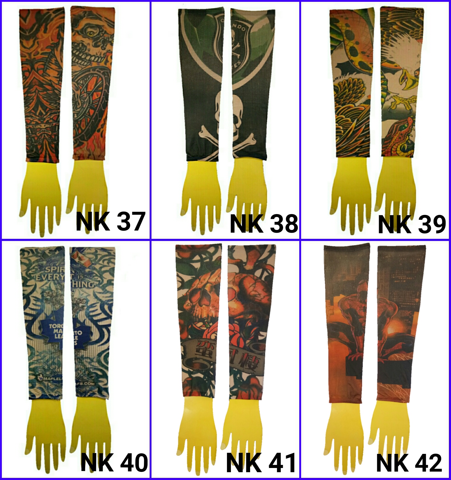 ปลอกแขนลายสัก ปลอกแขนลายแทททู ปลอกแขนมีลาย