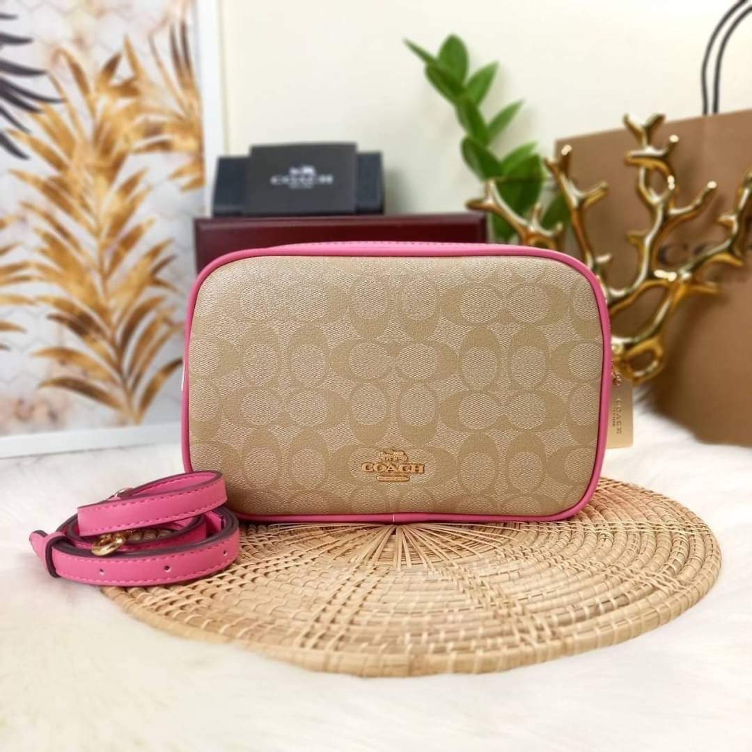 COACH JES CROSSBODY IN SIGNATURE CANVAS (COACH F68168) (แอดไลน์ก่อนสั่งซื้อ)