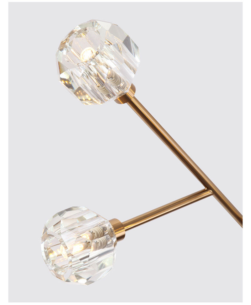 โคมไฟติดเพดานลายกิ่งคริสตัลสีทอง LED G4 [CRS18]