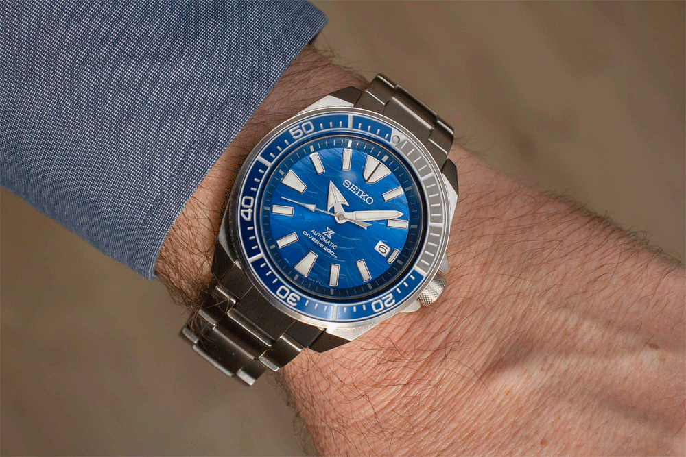 Karnvera Shop นาฬิกาข้อมือผู้ชาย Seiko Prospex Samurai Save The Ocean Special Edition รุ่น SRPD23K1