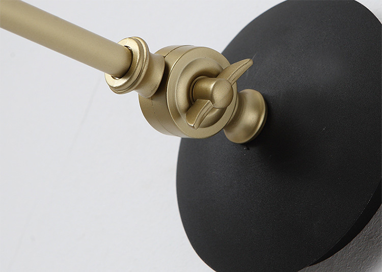 โคมไฟติดผนังภายในแขนปรับได้ 2 Step โป๊ะโคมทรงแก้วน้ำ สไตล์อเมริกันโมเดิร์น [DM8002-1B]