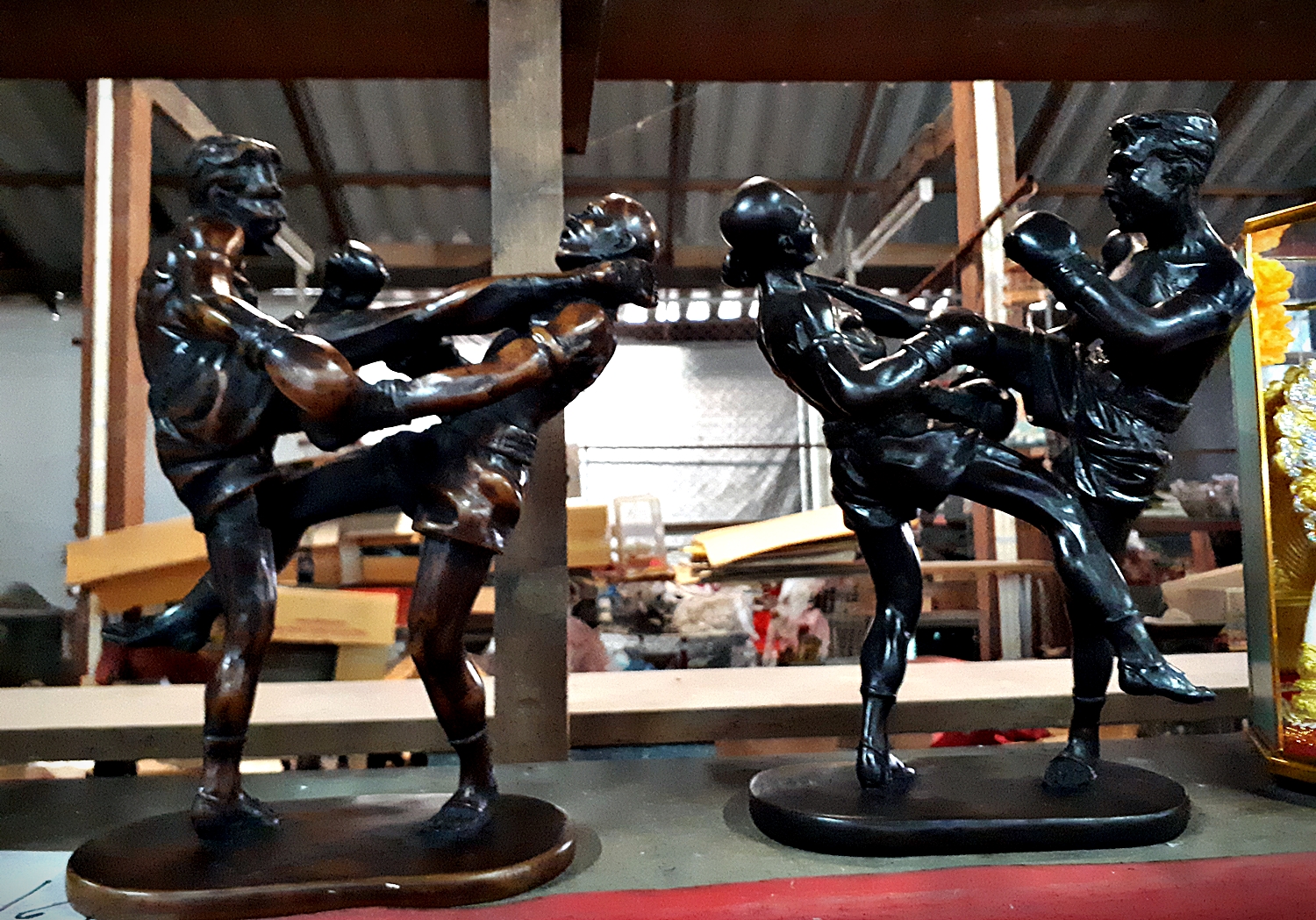 รูปปั้น รูปหล่อ มวยไทย เนื้อเรซิ่น