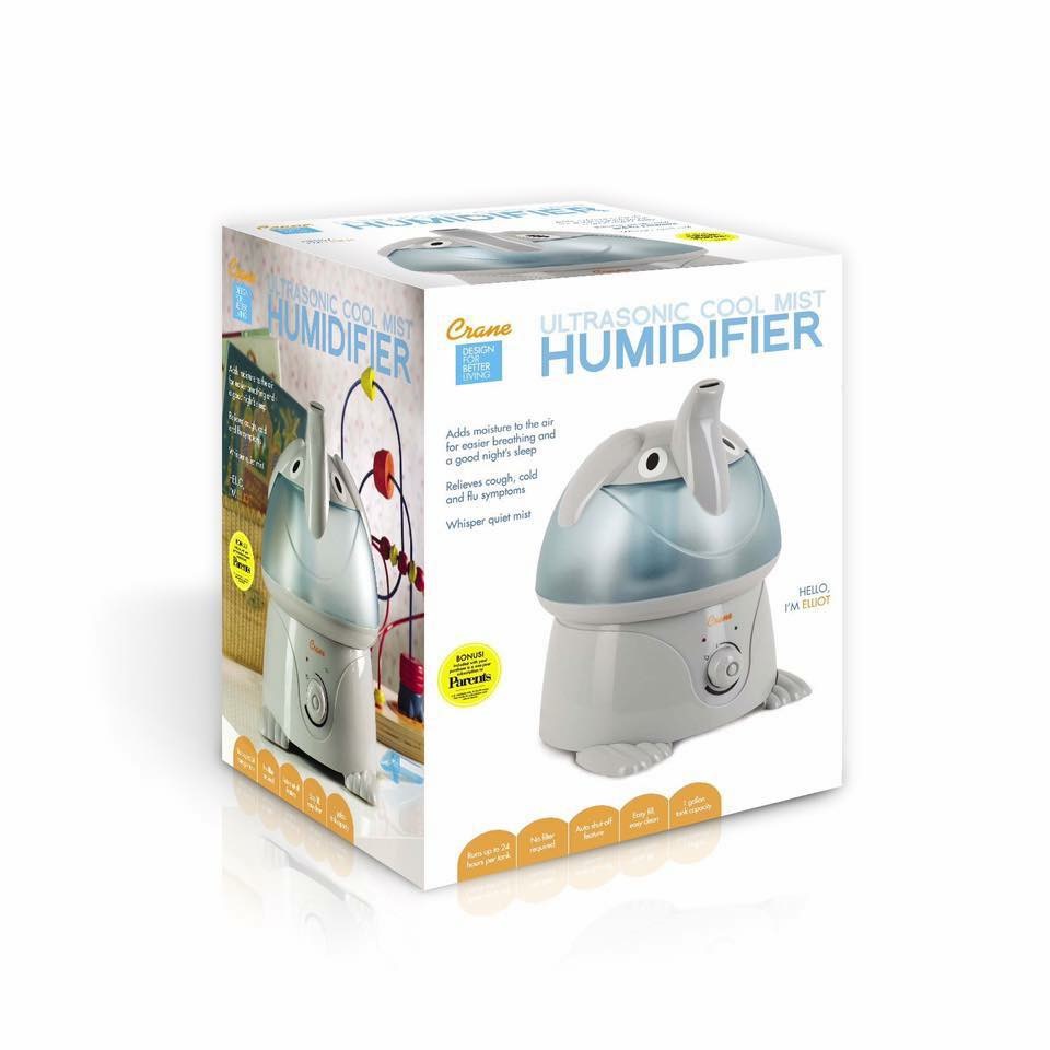 เครื่องสร้างความชื้นในอากาศ Crane USA รุ่น Adorable Ultrasonic Cool Mist Humidifier (Elliot the Elephant)