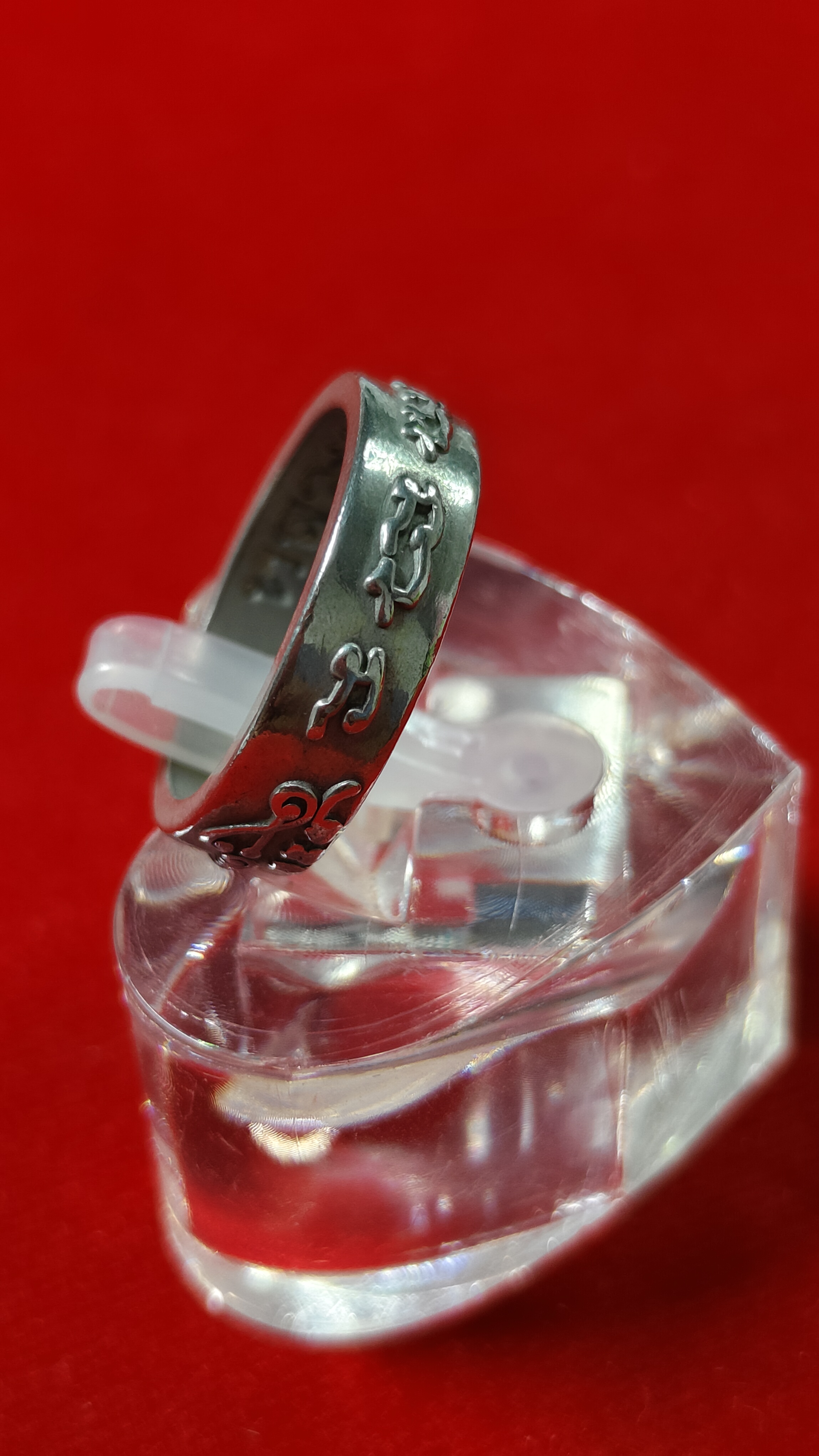 #แหวนแร่เหล็กไหลเงินยวง รหัสR-0052