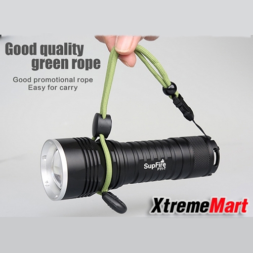 ชุดเซตไฟฉายซูม SUPFIRE F11-T 10W 1100 LM หลอด CREE XML2 (T6)(BLACK)