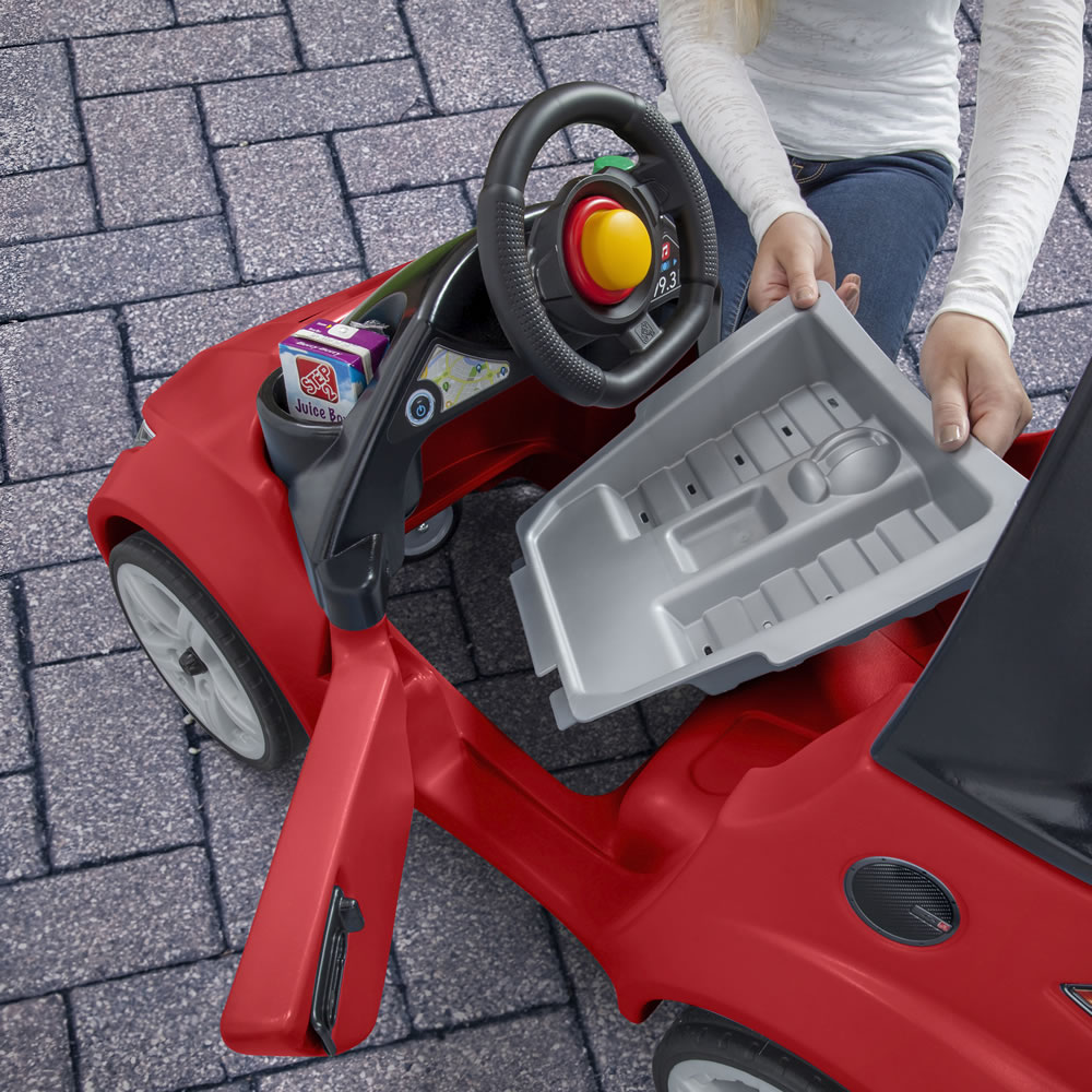 รถขาไถพร้อมหลังคามือจับ Step2 Turbo Coupe Foot-to-Floor (Red)