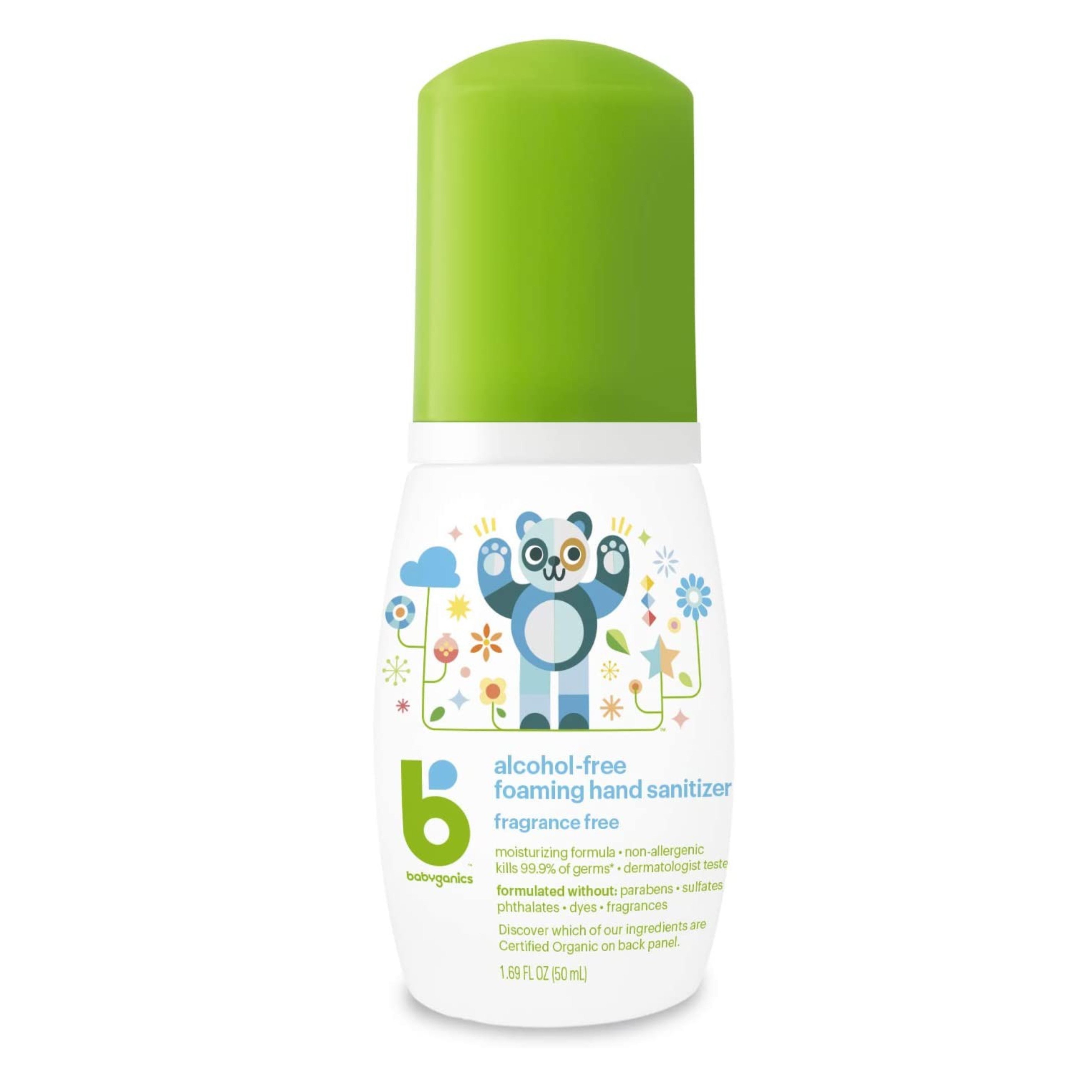 โฟมทำความสะอาดมือปลอดสารพิษ Babyganics On-The-Go Alcohol-Free Foaming Hand Sanitizer