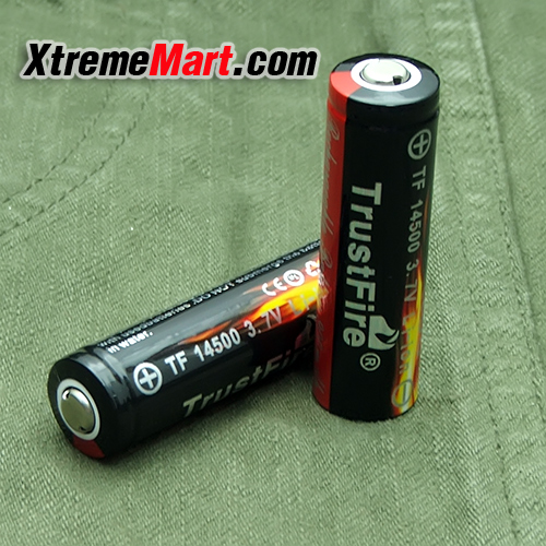 แบตเตอรี่ชาร์จ TrustFire (แท้) 14500 3.7V 900mAh (ราคาต่อก้อน)