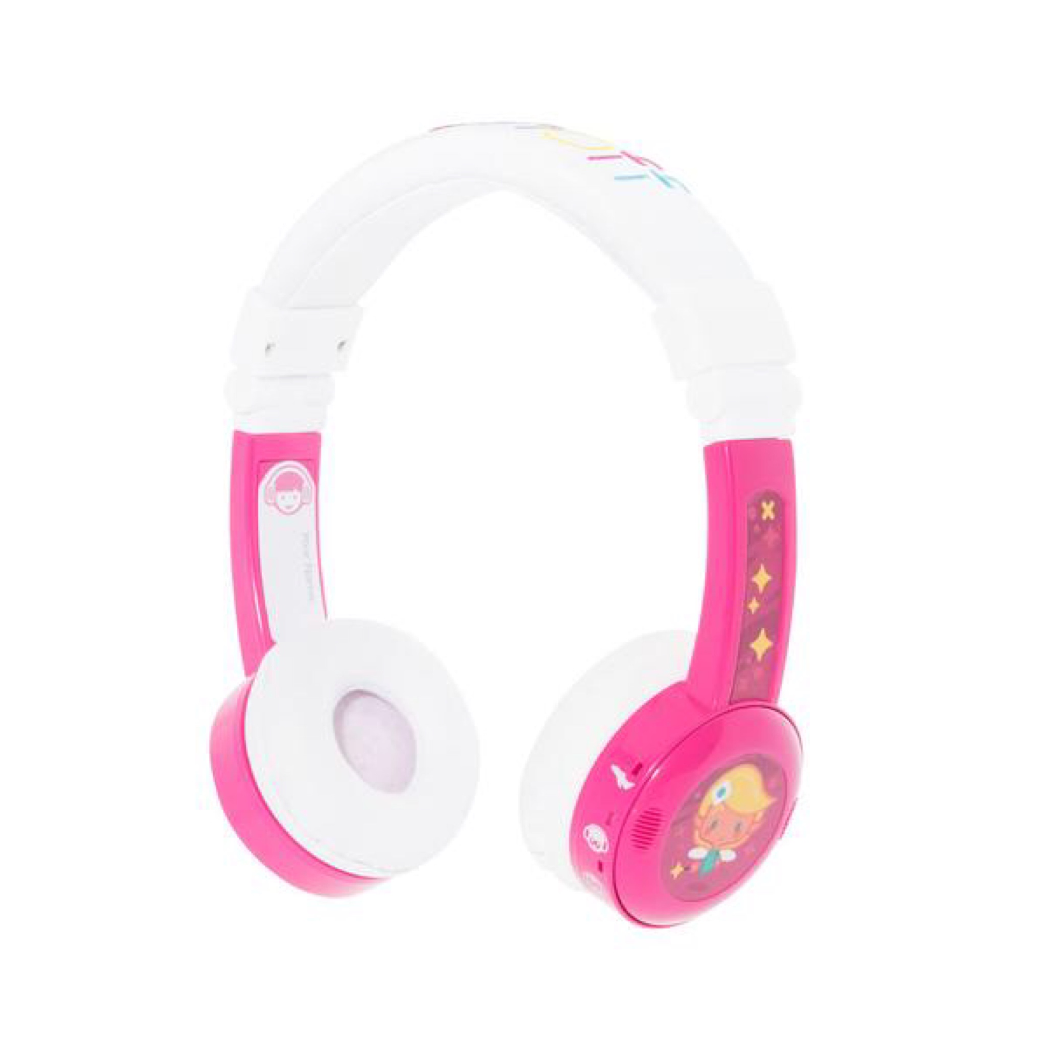 หูฟังควบคุมระดับเสียงสำหรับเด็ก BuddyPhones Volume-Limiting Headphones for Kids - InFlight (Pink)