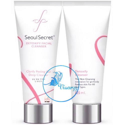 (Exp.10/2018) Seoul Secret Detoxify Facial Cleanser 125mL โฟมทำความสะอาดผิวหน้า กำจัดสิ่งอุดตันพร้อมเซลล์ผิวเก่าบนใบหน้า