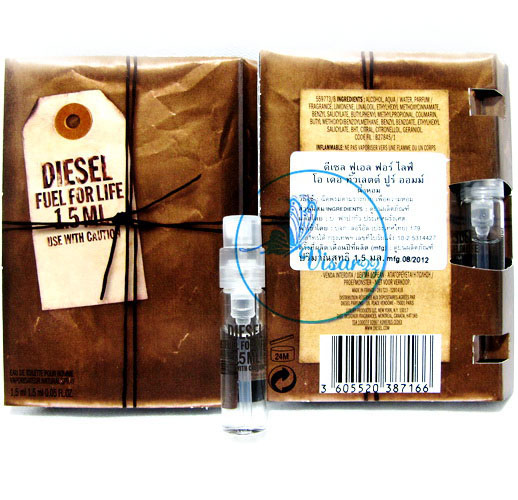 Diesel Fuel for Life EDT Pour Homme 1.5 mL กลิ่นหอมใหม่เอาใจคนรักยีนส์ เท่ห์ที่สุด มาเพิ่มเสน่ห์ความเย้ายวนใจให้ตัวเรากันเถอะ