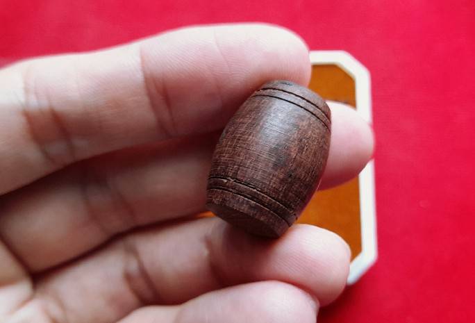 ตะโพน(มหาลาภเมตตาเสหน่ห์ ชื่อเสียงโด่งดัง) ไม้แก่นมะขามร้อยปี ปี2561 - หลวงปู่เล็ก วัดทำนบ