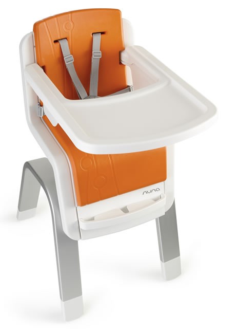 เก้าอี้รับประทานอาหารทรงสูงสุดหรู Nuna ZAAZ High Chair (Orange)