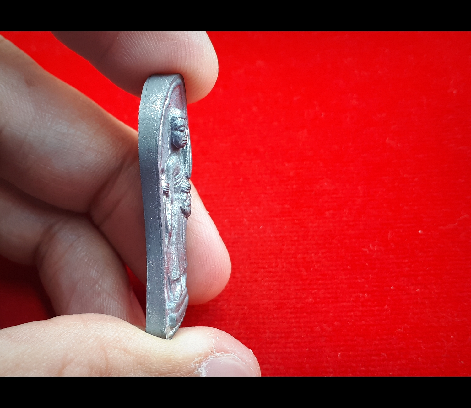 พระสีวลี หลัง พระสังกัจจาย เนื้อชินเงิน ผสมมวลสารเก่า หลวงพ่อกวย รุ่นแรงครู ปี2560 #รับประกันแท้