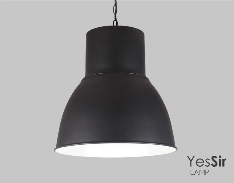 โคมไฟห้อยเพดานนอร์ดิก Jumbo สีดำ