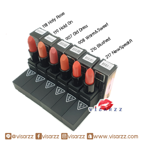 (Clearance) 3CE Matte Lip Color ลิปสติกเนื้อแมทท์ สีแน่น ติดทนนาน