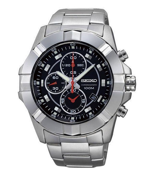 Seiko Mens Chronograph Stainless Steel Watch SNDD73P1