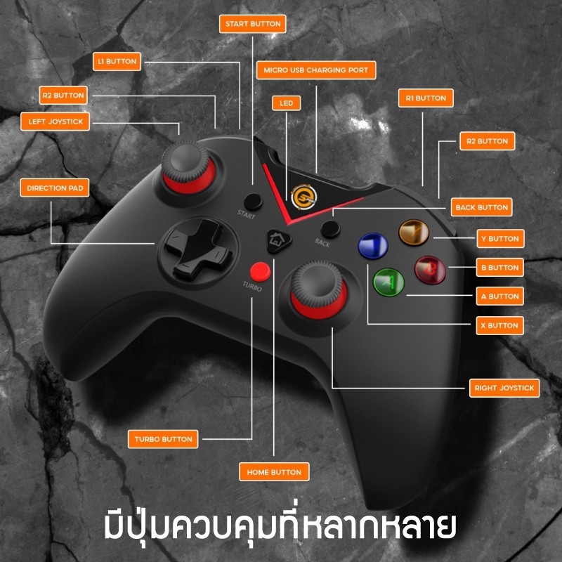 Neolution E-Sport Gaming Controller Berserk V.2 Joy Games จอย คอนโทรลเลอร์ ไร้สาย