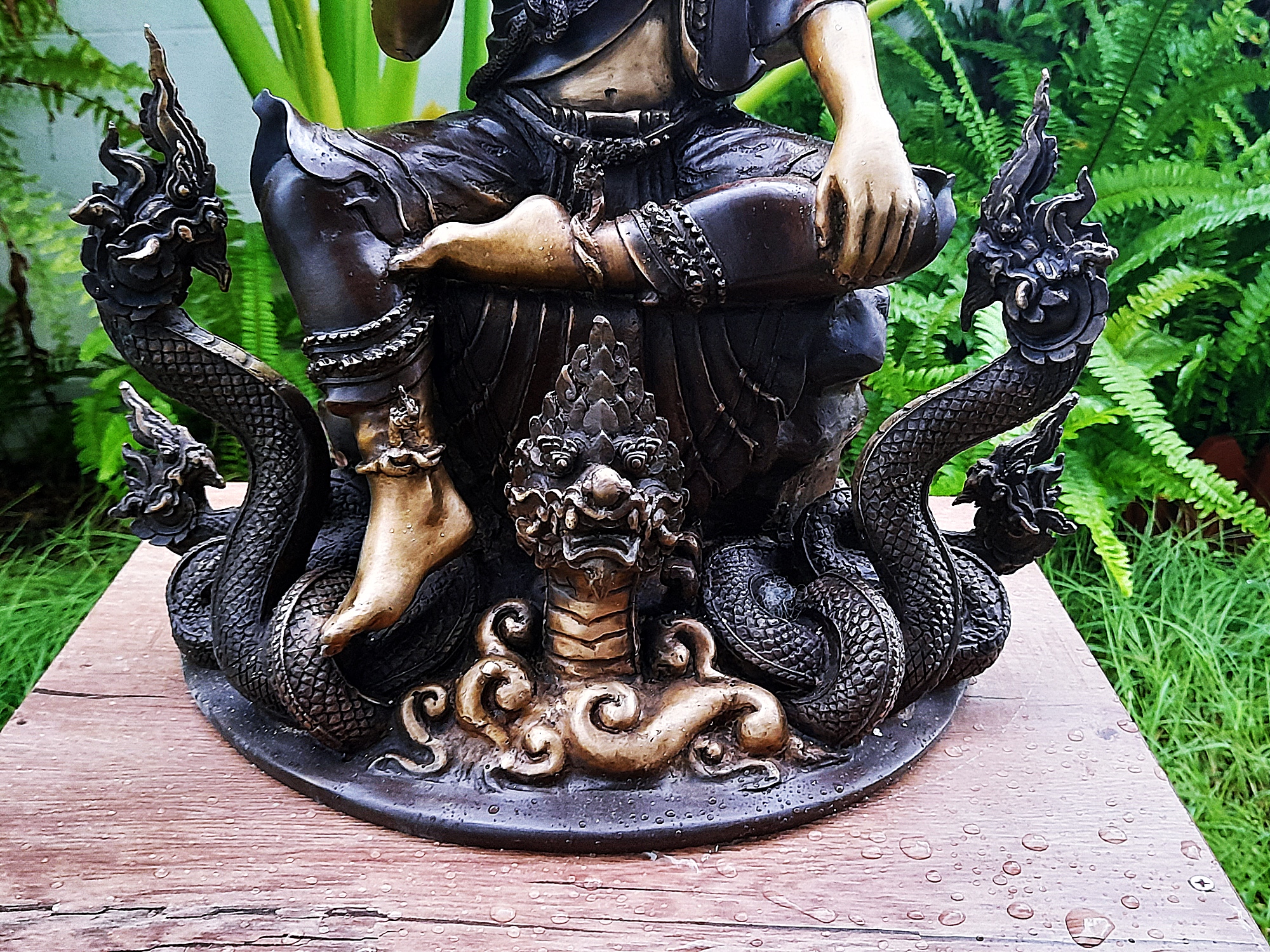 รูปหล่อ พ่อปู่ฤาษี พญานาค(ปู่ฤาษีภุชงค์ บรมครูแห่งสายพญานาคราช) (องค์ใหญ่ขนาดตั้งบูชา หน้าตัก9นิ้ว ฐาน15นิ้ว สูง19นิ้ว) เนื้อทองเหลือง #รับประกันแท้ #เข้าพิธีบวงสรวงแล้ว