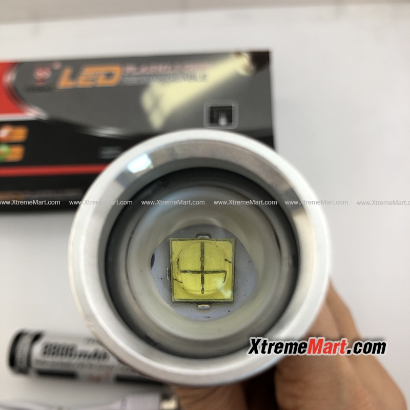 ชุดเซตไฟฉายซูม Ultrafire หลอด XHP-50 + COB รุ่น PA-951-P50 388000W แสงขาว 1500LM 3โหมด พร้อมแบตเตอรี่และสายชาร์จ USB