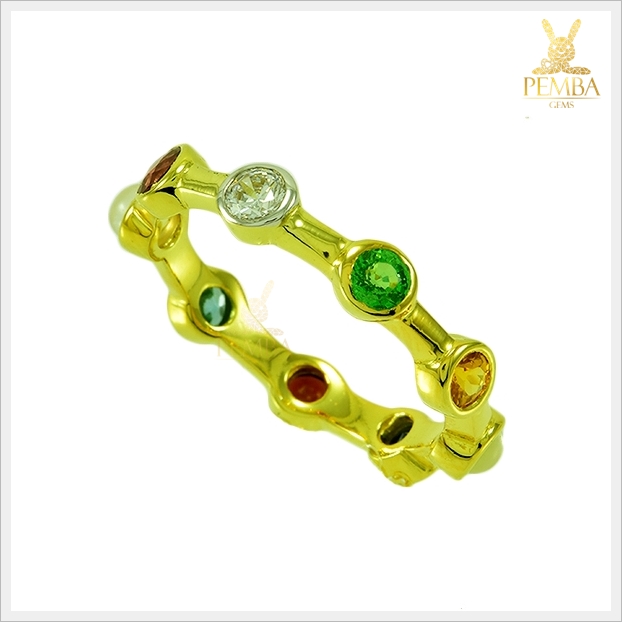 แหวนนพเก้าแท้ ดีไซน์เก๋ๆ ใส่ติดนิ้วเพิ่มเสน่ห์(สามารถสั่งทำได้ค่ะ)