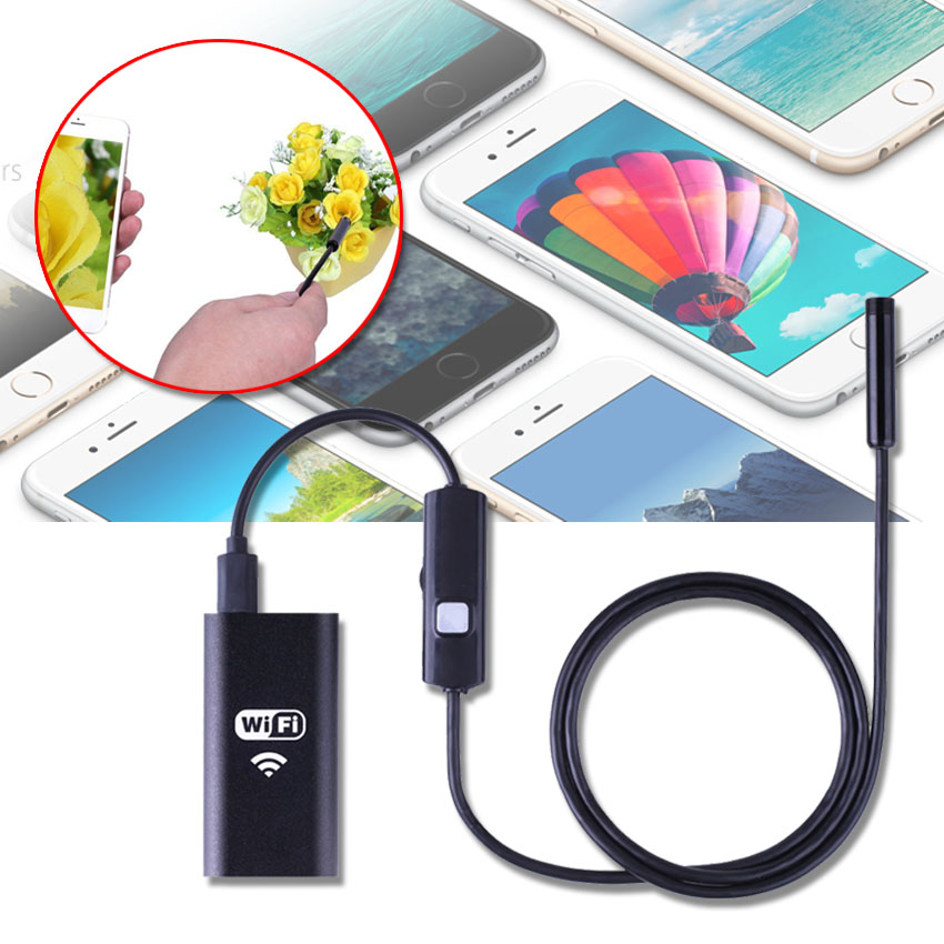 Elit กล้องเอนโดสโคป กล้องงู แบบไร้สาย ต่อเข้ากับโทรศัพท์มือถือ Endoscope Camera with Wifi Box