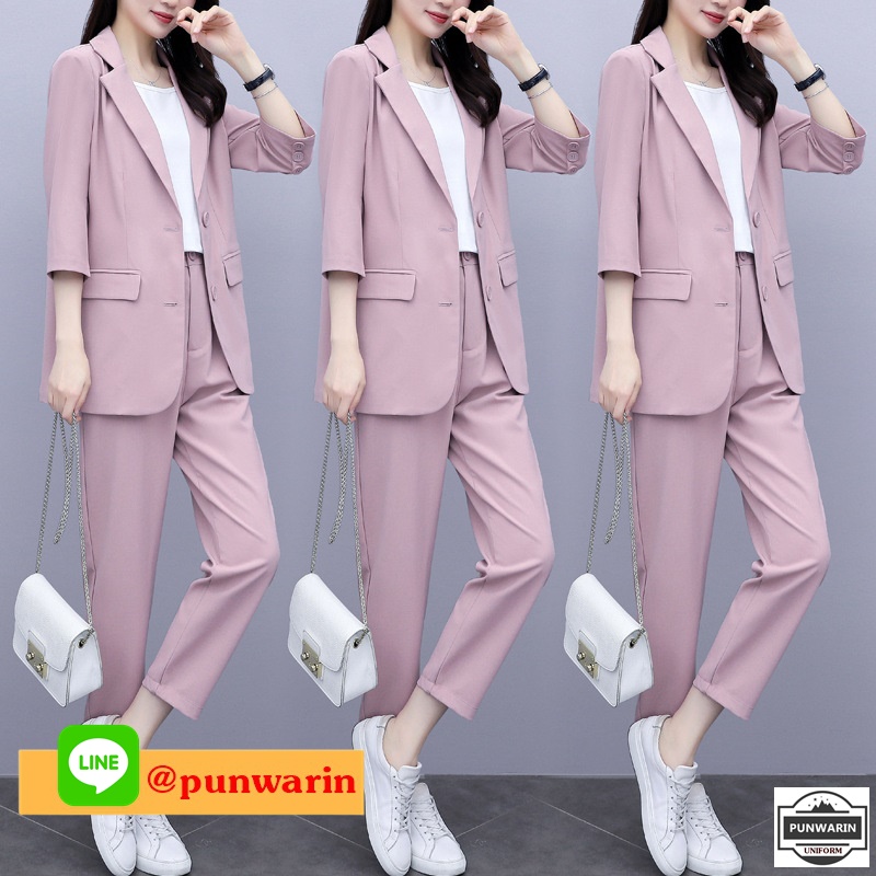 ชุดสูท,เสื้อสูท,สูทงานเลี้ยง,สูทงานแต่ง,สูททำงาน,สูทผู้ชาย,สูทผู้หญิง,ชุดพนักงาน,เครื่องแบบพนักงาน,ยูนิฟอร์ม N6506001 สีภาพ L-5XL