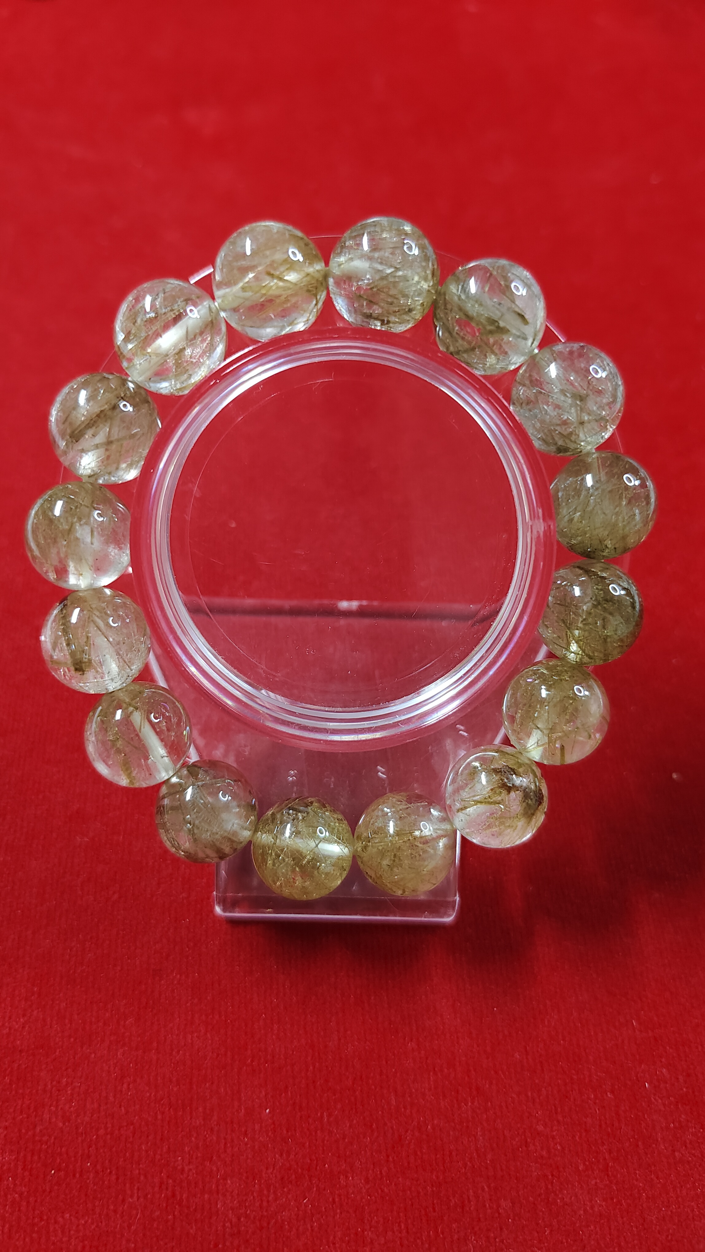 #ข้อมือหินไหมเขียวรหัสbh-0045