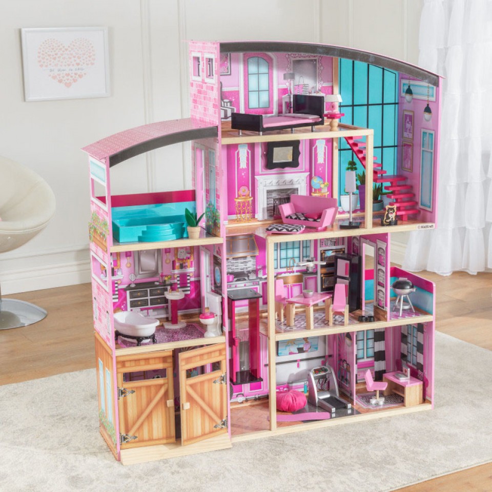 บ้านตุ๊กตาทรงโมเดิร์น KidKraft Shimmer Mansion Dollhouse