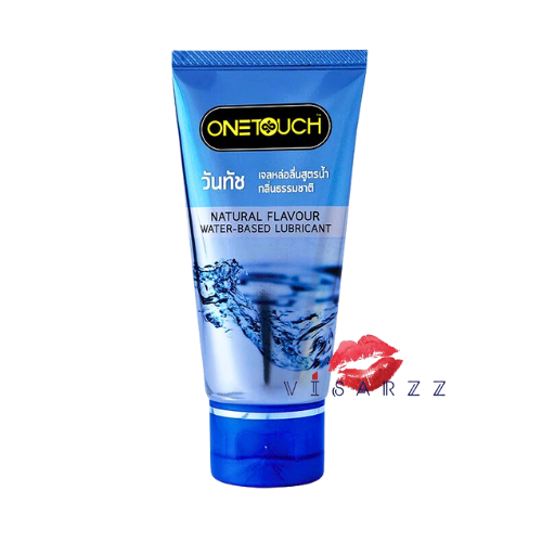 (หลอดฟ้า) Onetouch Natural Gel 75mL เจลหล่อลื่นสูตรน้ำ สูตรธรรมชาติ ไร้สี ไร้กลิ่น อ่อนโยน เนื้อบางเบา