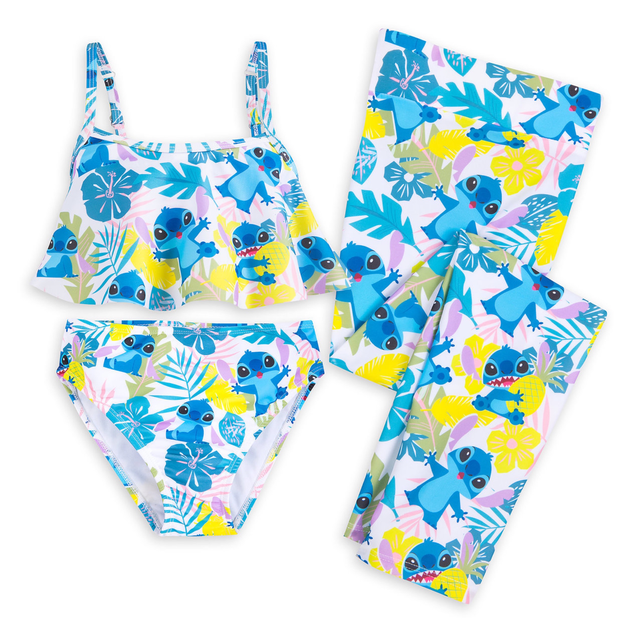ชุดว่ายน้ำสำหรับเด็ก Disney Stitch Swimwear Set for Girls