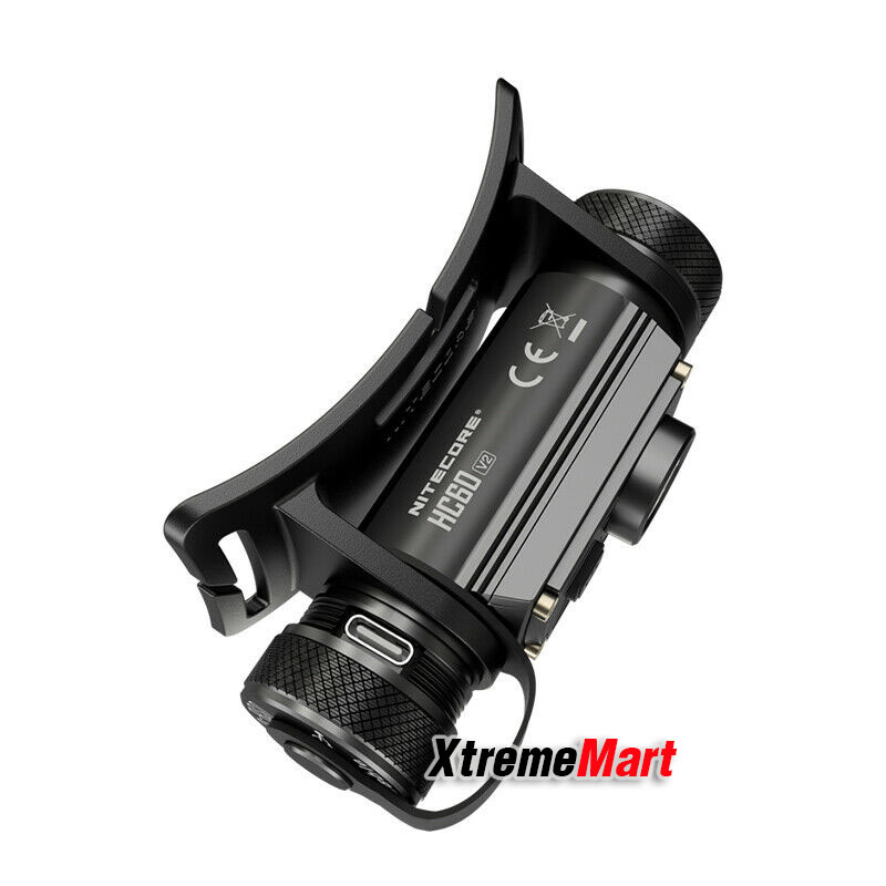 ชุดเซตไฟฉายคาดหัว Nitecore HC60 V2 สว่าง 1200 ลูเมน มี 5 โหมด แสงขาว พร้อมแบตเตอรี่และสายชาร์จ Micro USB (ชุดละ)