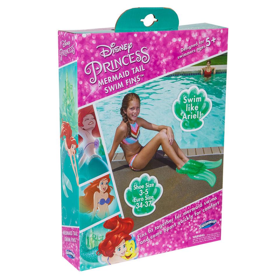 ครีบนางเงือกสำหรับเด็ก SwimWays Disney Princess Mermaid Tail Swim Fins