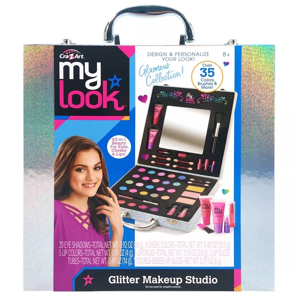 ชุดเครื่องสำอางค์สำหรับเด็ก Cra-Z-Art My Look Glitter Makeup Studio
