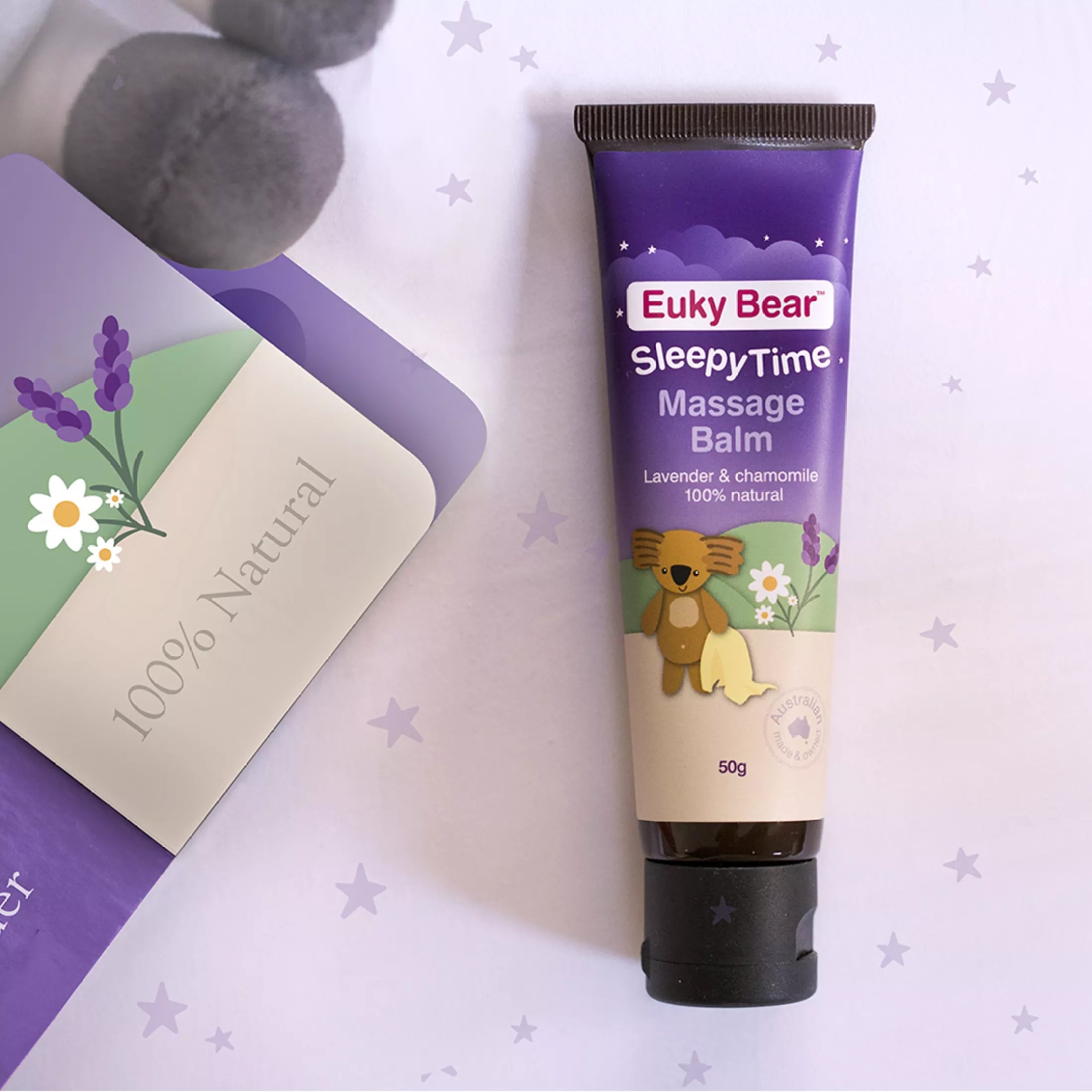 บาล์มเสริมการนอนหลับสำหรับเด็ก Euky Bear Sleepy Time Massage Balm