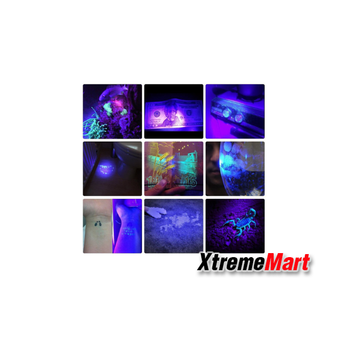 ไฟฉาย mini UV Haixnfire รุ่น SK68 UV 395nm flashlight ซูมได้