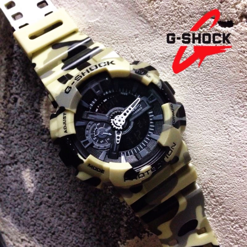 นาฬิกา G-Shock AAA รุ่น ลายพลางทหารสีเขียว 2 ระบบเหมือนจริงมาก ในสไตล์ที่คุณต้องชอบ